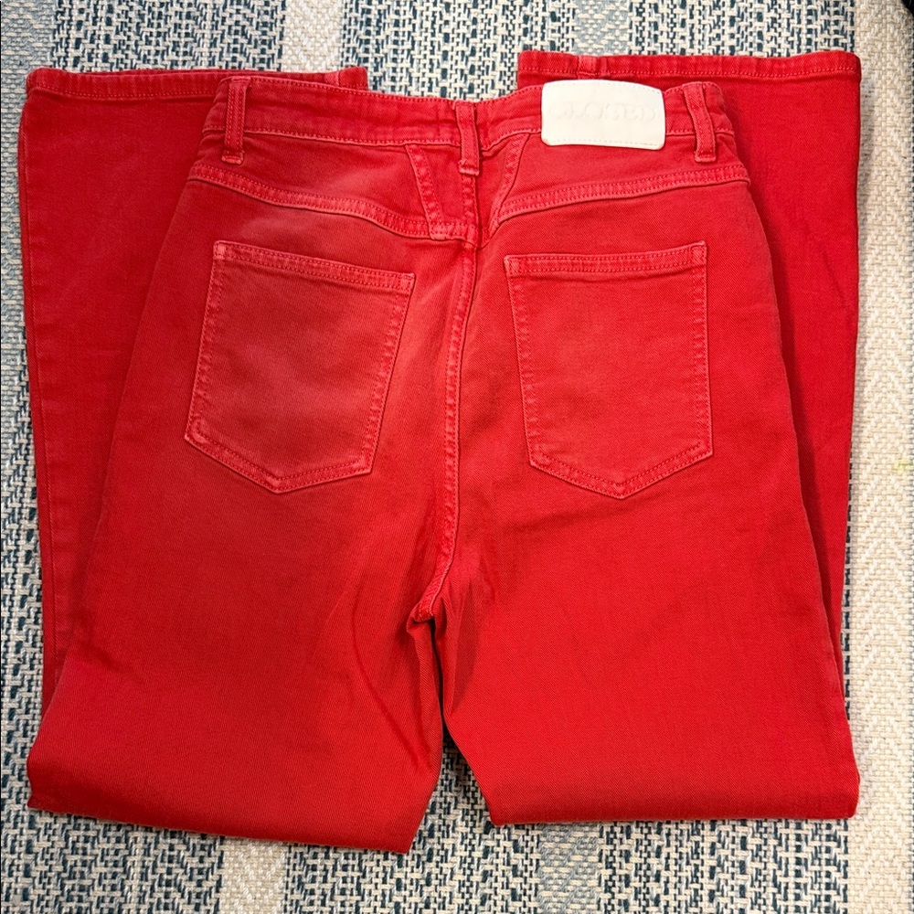 Closed Women's Bold Red Hi Rise Jeans